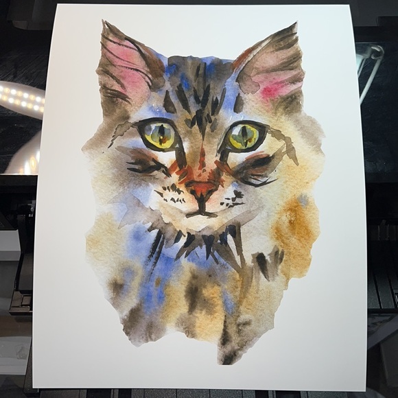 Cute Cat Portrait Wall Art Print Poster Unframed - Picture 14 of 16